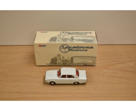 A Lansdowne Models (Brooklin Models) 1:43 scale white metal model, LDM 41 1964 Ford Corsair 4 Door Saloon, Ermine White, in o