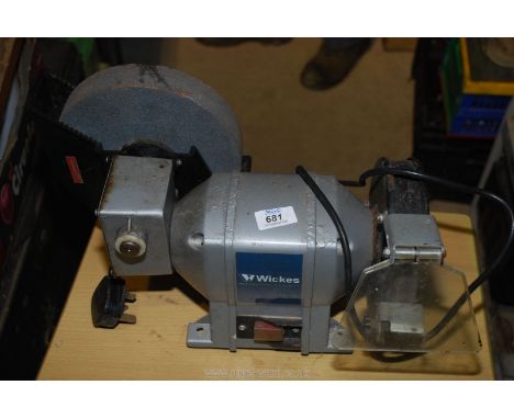 A Wickes bench grinder.