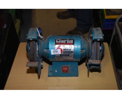 A Clark 6" bench grinder.