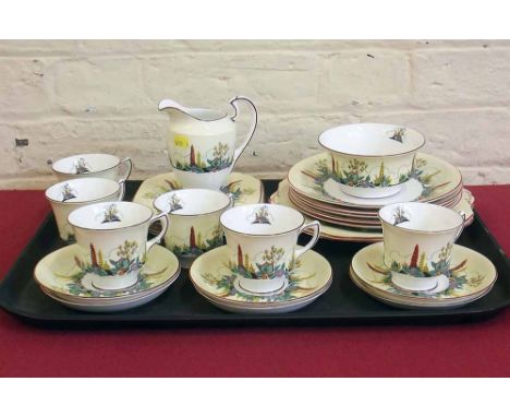 Grosvenor china Old English 'Marie' tea service. Condition report: see terms and conditions