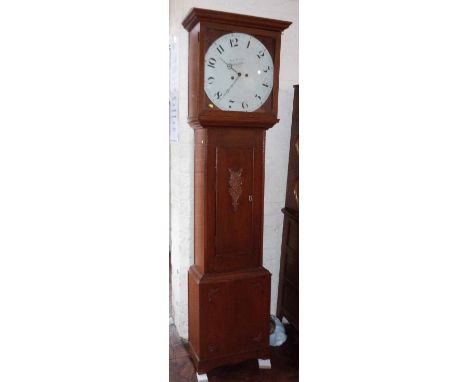 Samuel Nennes, Whitchurch, longcase clock movement in later case. Condition report: see terms and conditions