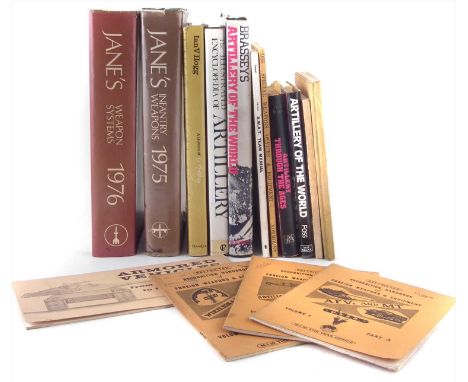 Collection of books relating to Artillery, SWAT and special forces, to include: Jane's Weapon Systems 1976 edited by R T Pret