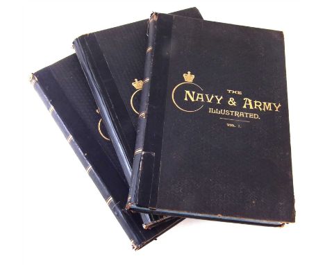 Navy and Army Illustrated three volume set, running from Volume 1 No.1 20th December 1895 through to Volume III 14th May 1897