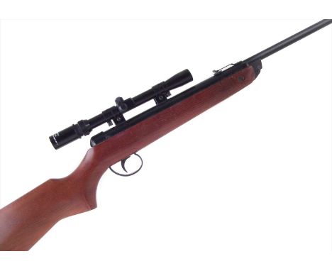 BSA Meteor .22 Air Rifle, serial number TA21859, with Webley 3x-7x20 scope, 103cm long No licence required to buy this item, 