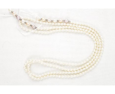 Long Irregular Pearl Necklace 120cm in Length 