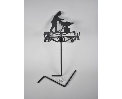 A Modern Metal Weather Vane with Blacksmiths Motif, 60cms High Plus VAT 