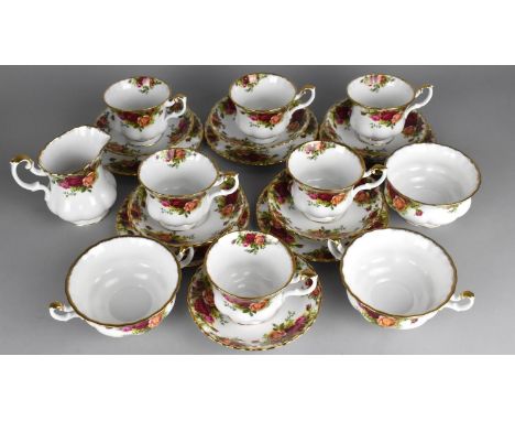 A Collection of Royal Albert Old Country Roses China to Comprise Six Cups, Six Saucers, Six Five Side Plates, Milk Jug, Sugar