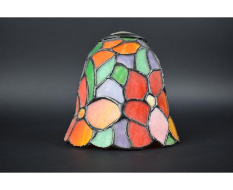 A Multicoloured Glass Table Lamp Shade by Endon, 14cms High 