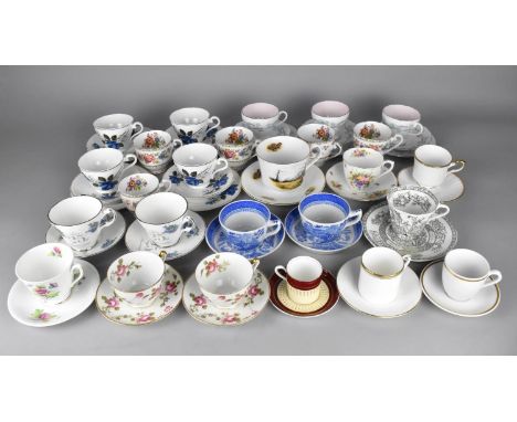 A Collection of Various Cups and Saucers to Comprise Aynsley, Paragon, Coalport etc 
