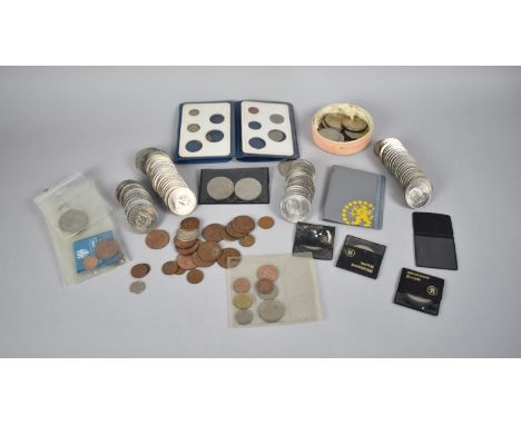 A Collection of Various Vintage Crowns, Coin Sets Etc 