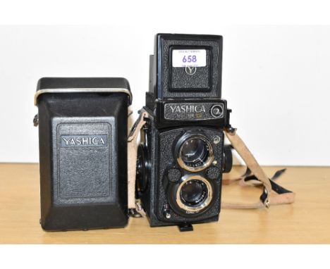 A Yashica Mat 124G reflex camera