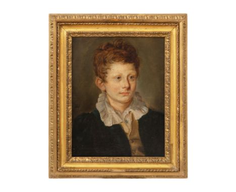 Property of a Lady. 18th Century Continental school A portrait of a young boy, dated 1833 (?) Oil on canvas With monogram mid