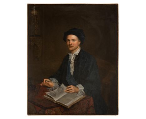 Property of a gentleman of Chelsea. Gabriel Mathias (1719 - 1804) A portrait of a surgeon seated with an anatomy book (1750) 