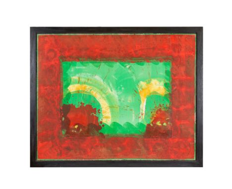Property of a Gentleman.  Howard Hodgkin (1932 - 2017) Monsoon 1987 Lithograph hand coloured with gouache and watercolour Edi