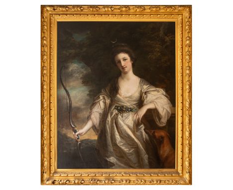 Property of a Gentleman. Francis Coates RA (1726 - 1770) Joyce Crowther, Lady Lake (1744 - 1834) as Diana Oil on canvas In a 