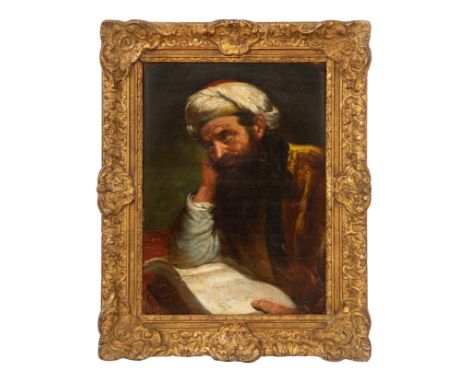 Property of a Lady. 18th Century. Continental School A portrait of a gentleman in a turban Oil on canvas Provenance: Ex-John 