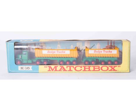 Matchbox, K16, Dodge tractor model, boxed.