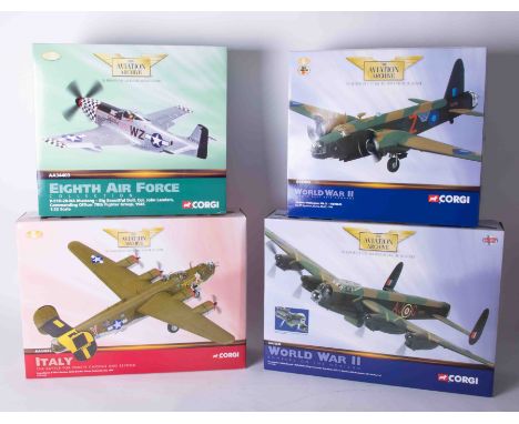 Corgi, Aviation Archive, three various sized scale World War II and other models, all boxed (4).