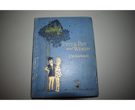 INSCRIBED FROM J M BARRIE to one of the 'Lost Boys': BARRIE (J M): 'Peter Pan and Wendy..' illustrated by Mabel Lucie Attwell