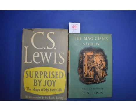 LEWIS (C S):&nbsp;'The Magician's Nephew..', London, Bodley Head, 1955. First Edition. 8vo, publishers green cloth, dustjacke