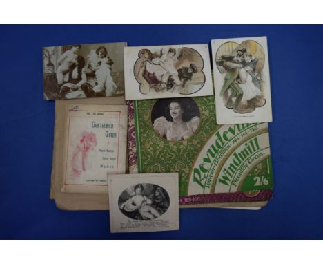 EROTICA:&nbsp;a small group of miscellaneous, to include an early 20thc pocket guide to the clubs and bawdy houses of Paris: 