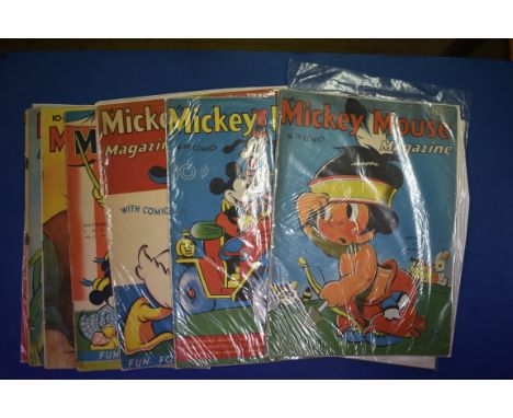 MICKEY MOUSE MAGAZINE:&nbsp;a collection of 9 issues from the 1930s, all pub. K K Publications/Western Publishing Co, origina