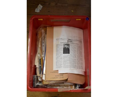WORLD WAR II: D DAY:&nbsp;a quantity of material relating to Commander Rupert Curtis, Senior Flotilla Officer of the landing 