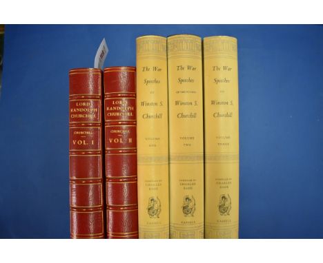 CHURCHILL (Winston Spencer, Sir):&nbsp;'Lord Randolph Churchill...' London, Macmillan &amp; Co, 1906. First Edition. 2 vols, 