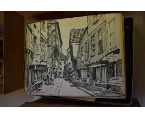 ALBUMS, NOTEBOOKS, ETC:&nbsp;a small carton, including various sketchbooks, photograph albums and commonplace books, largely 