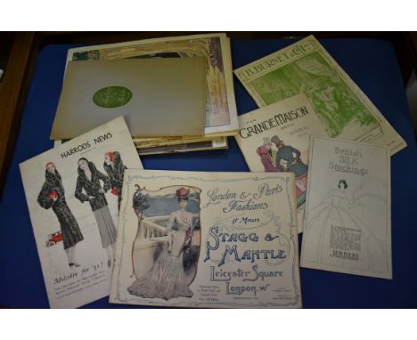 TRADE CATALOGUES:&nbsp;FASHIONS: collection of 18 early-mid c20 catalogues for clothiers, drapers, etc., British and French, 