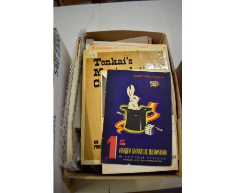 MAGIC:&nbsp;a collection of approx 60+ items, instructional manuals and related for magic tricks, early-later c20, condition 