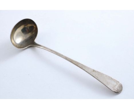 A GEORGE III SCOTTISH PROVINCIAL TODDY LADLE by William Jamieson of Aberdeen (WJ, ABD), 1810-20;  6.5"  (16.5 cms) long;  0.9