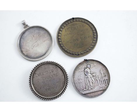 EDUCATION:- A Jernigan's lottery ticket of 1736 adapted as a prize medal & awarded for merit in December 1828, a Victorian me