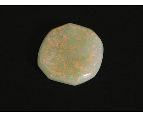 OPAL GEMSTONE. An octagonal cut opal gemstone. Approx. 7ct.