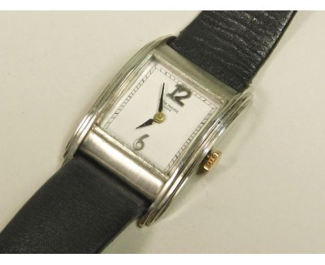 PATEK PHILIPPE. A gentleman's platinum &amp; gold cased wristwatch with Patek Philippe movement. The dial with two numerals &