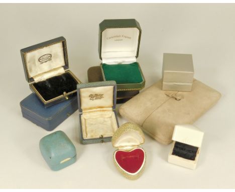JEWELLERY BOXES. Ten vintage jewellery boxes. (Sold on behalf of R.N.L.I Penlee)