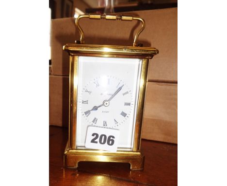 A Bayard brass carriage clock