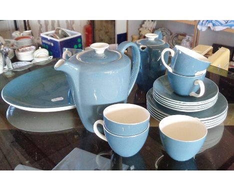 Poole Pottery Blue Moon pattern coffee set