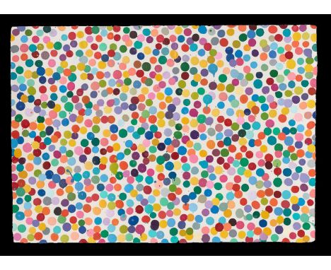 Damien Hirst (British 1965-), '8179. Sick Of The Racket (The Currency)' 2016, enamel paint on handmade paper, contained in th