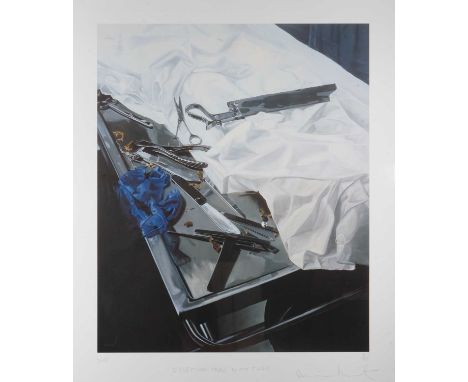 Damien Hirst (British 1965-), 'Dissection Table With Tools', 2005, inkjet print in colours on heavy wove paper, signed, title