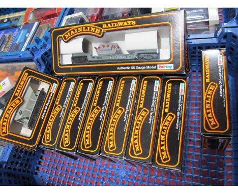 Nine 'OO' Scale Railway Wagons by Mainline, all boxed.