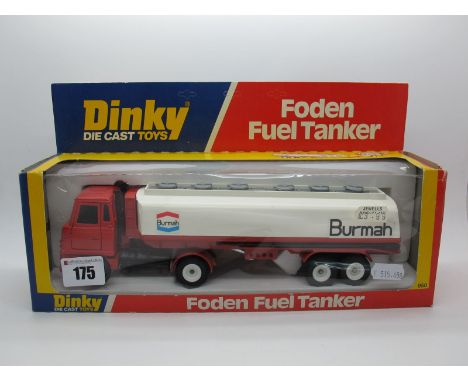 A Dinky Toys No. 950 Foden Fuel Tanker - 'Burmah', appears unopened, boxed. Some wear to box corners.