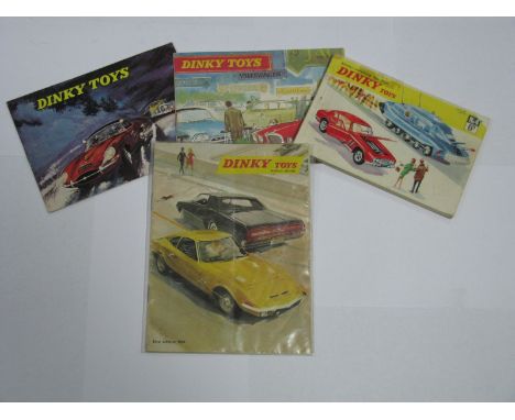 Four Original Dinky Toys Catalogue, 1962, 1963, 1968 and French Dinky 1969.