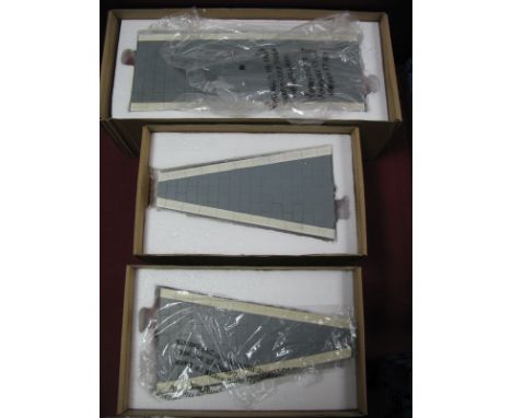 Two Modern Boxed 'O' Gauge Bassett-Lowke Platform Ramps, #BL99084. Together with Platform Straights #BL99083.