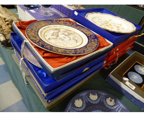 A Collection of Nine Boxed Decorated Plates to Include Royal Worcester, Spode, Coalport Etc   