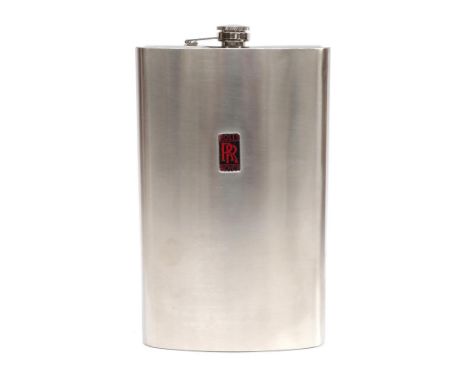 Rolls-Royce: A Stainless Steel 64oz Capacity Drink's Flask, with red Rolls-Royce badge to commemorative the 75th Anniversary,