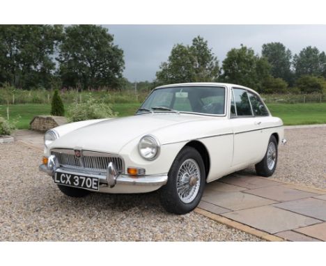 1967 MGB GT MK 1 Registration number: LCX 37OE Date of first registration: 02/02/1967 TAX: Exempt correct historic vehicle cl