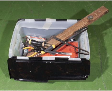 Box of assorted tools