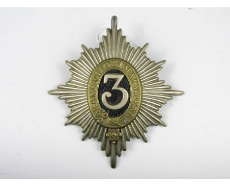 A 3rd (Prince of Wales's) Dragoon Guards helmet pate
