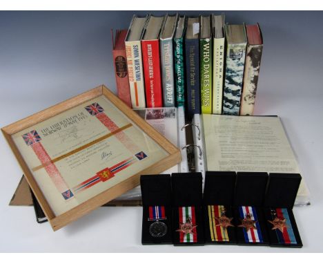 A Second World War SAS group pertaining to 7952596 Trooper Pringle Gibb of Special Raiding Squadron, 1st SAS, including Pay B
